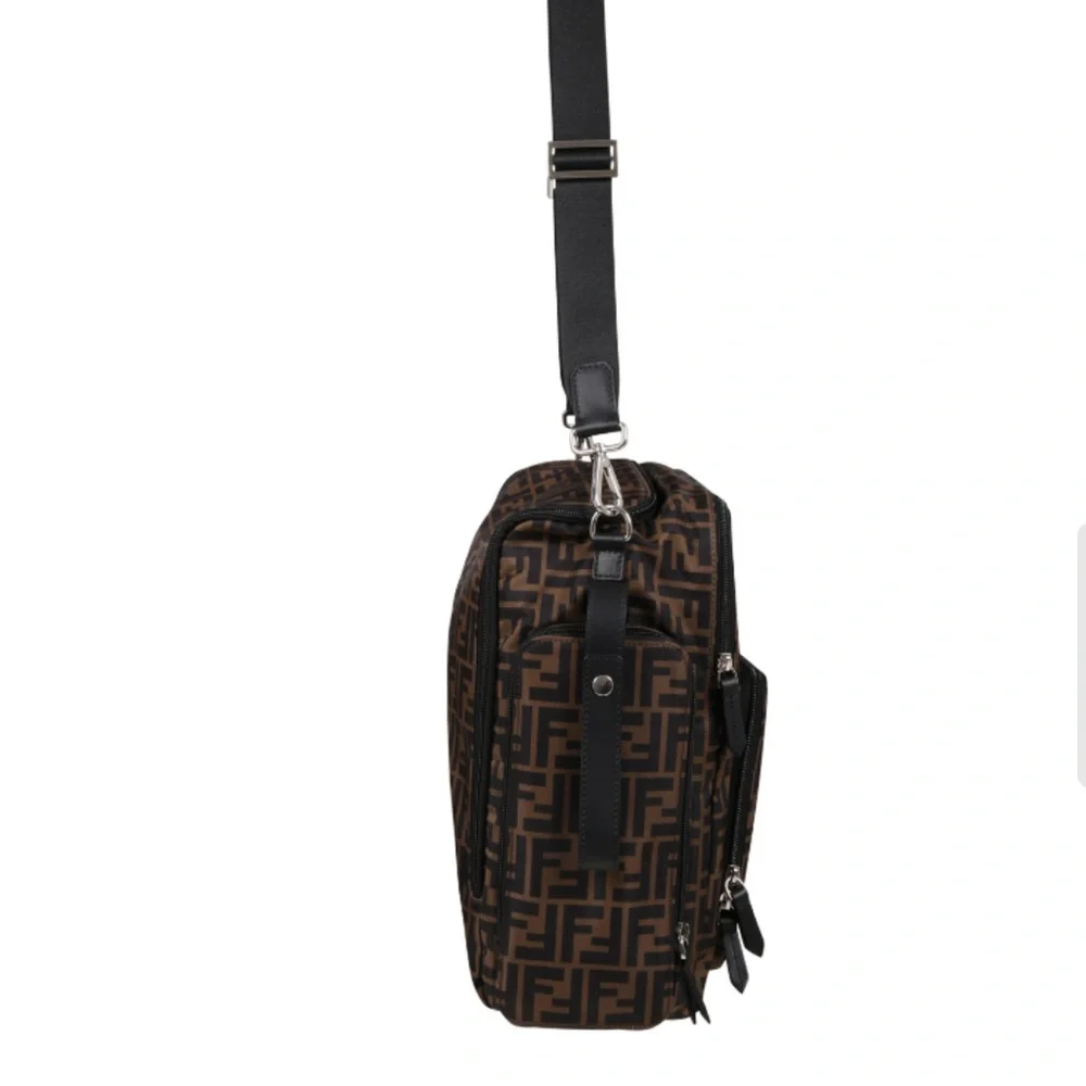 Multipurpose Fendi Black and Brown Monogram Baby/toddler bag. Diaper bag